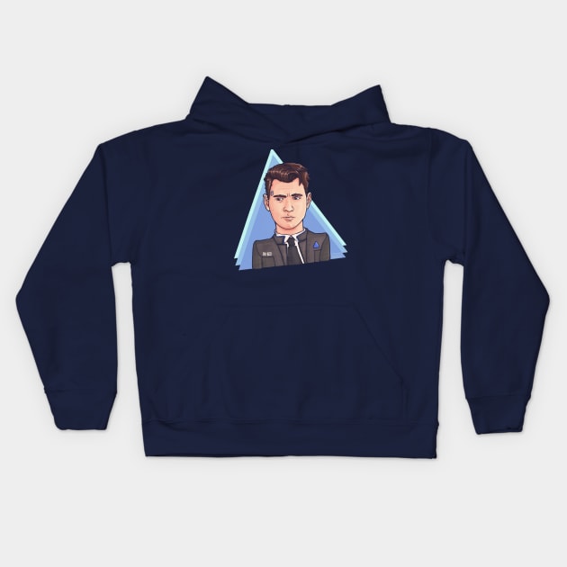 Detroit: Become Human - Connor Kids Hoodie by Cheella